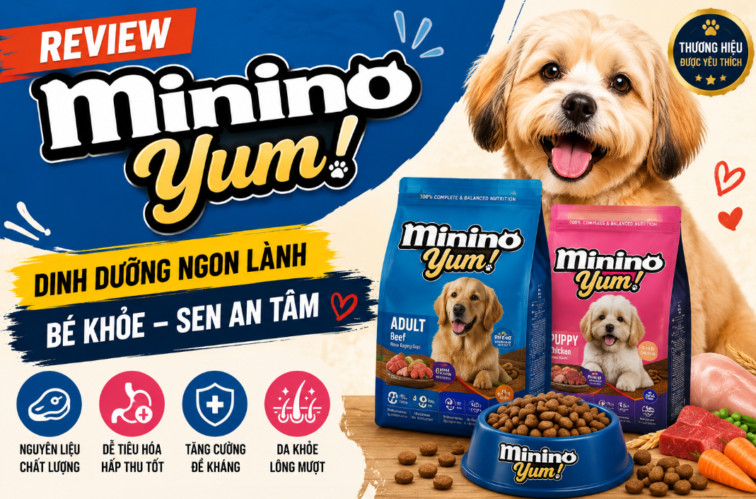 Thức Ăn Cho Chó Minino Yum - Giải Pháp Dinh Dưỡng Toàn Diện