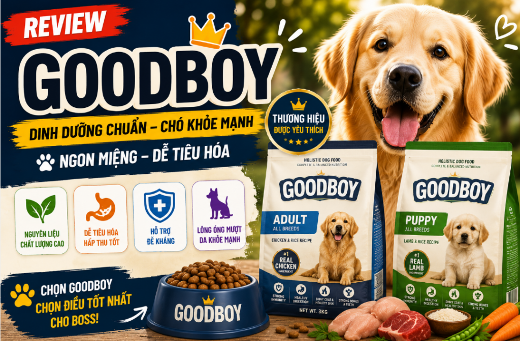 Thức Ăn Cho Chó Good Boy - Khỏe Bụng, Bền Vóc Như Lời Đồn?
