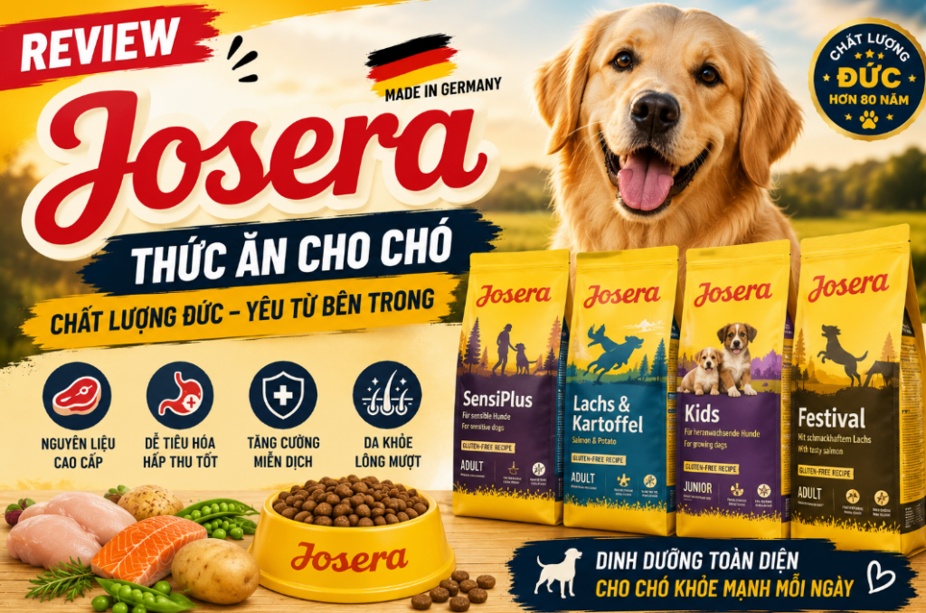Thức Ăn Cho Chó Josera - Công Nghệ An Toàn Sinh Học Cho Cún Yêu