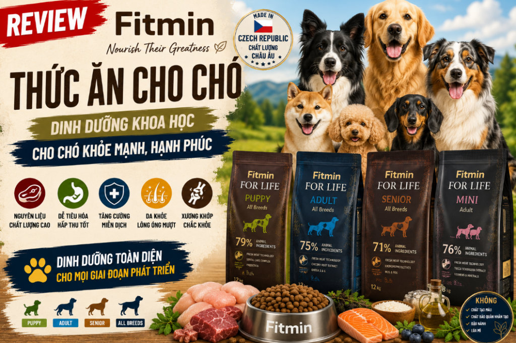 Thức Ăn Cho Chó Fitmin - Gợi Ý Từ Chuyên Gia Dinh Dưỡng