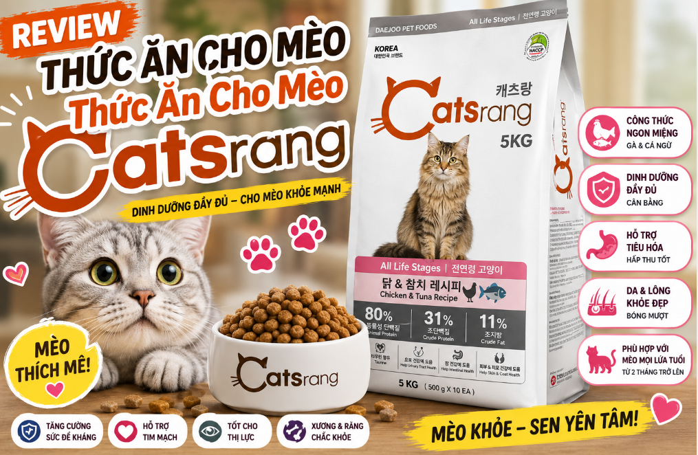 Phân Tích Chuyên Sâu Thức Ăn Cho Mèo Catsrang