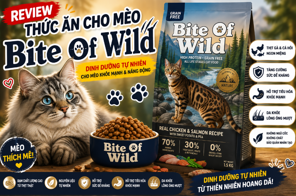 Bite Of Wild: Dòng Hạt Không Ngũ Cốc (Grain-Free)