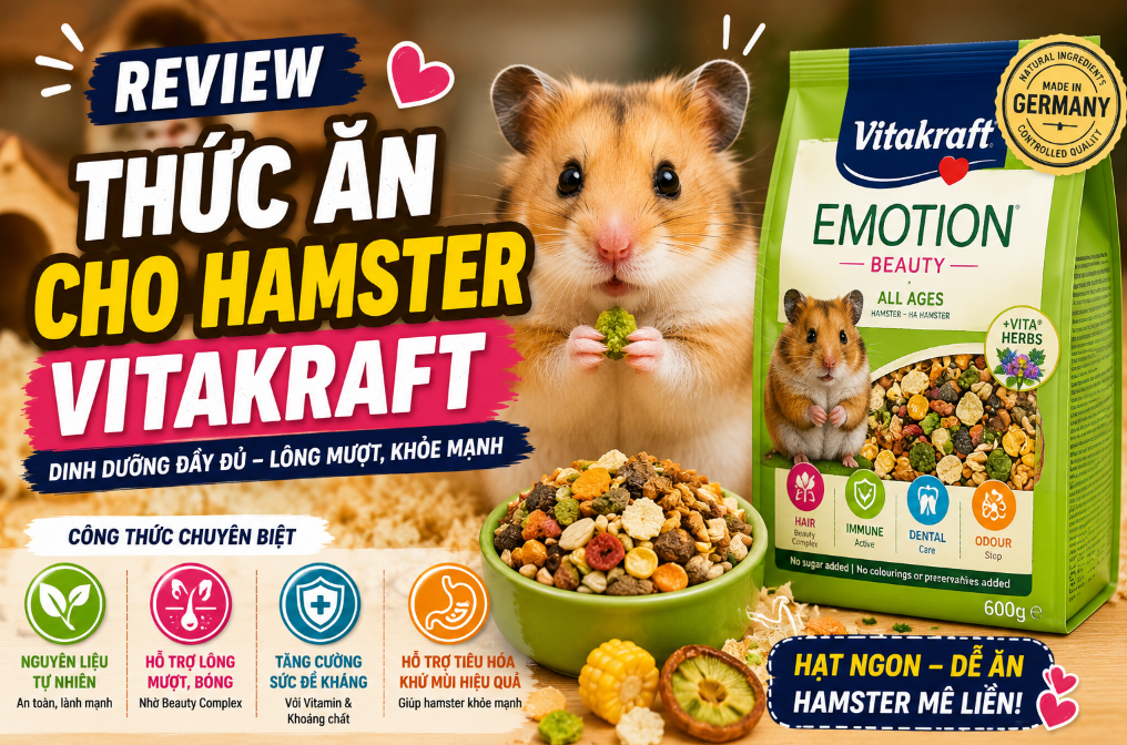 Review Thức Ăn Cho Hamster Vitakraft