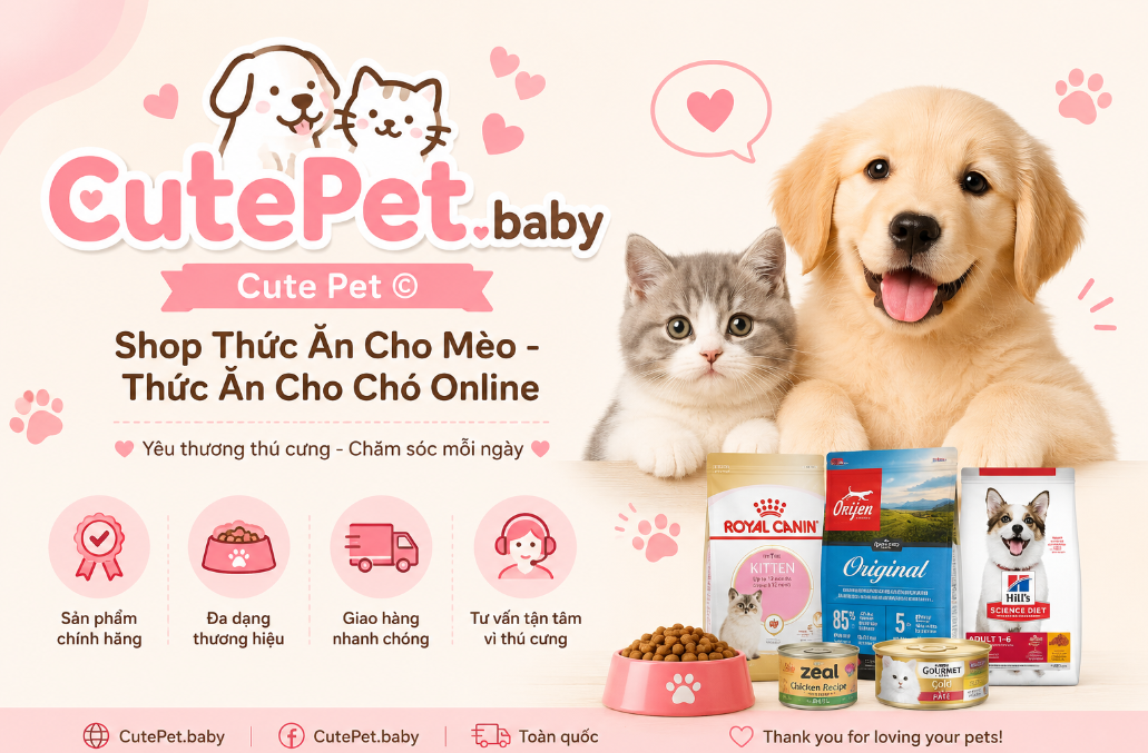 Cute Pet © Shop Thức Ăn Cho Mèo - Thức Ăn Cho Chó Online